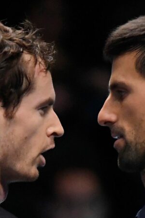 Tennis Britain - Barclays ATP World Tour Finals - O2 Arena, London - 20/11/16 Great Britain's Andy Murray and Serbia's Novak Djokovic after the final Reuters / Toby Melville Livepic EDITORIAL USE ONLY.