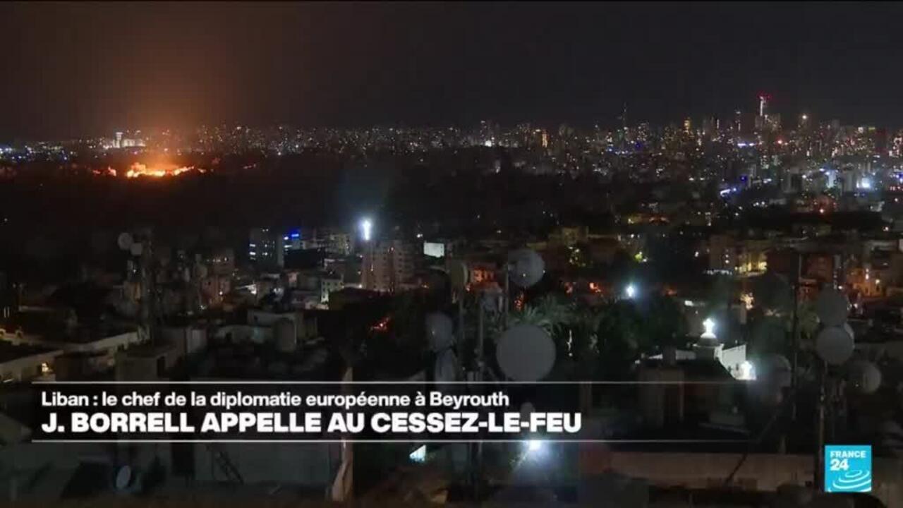 La banlieue sud de Beyrouth bombardée