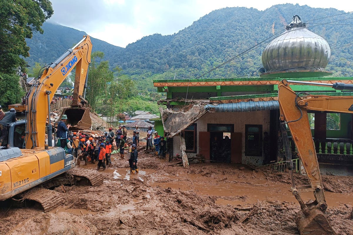 Landslide and flash floods hit Indonesia’s Sumatra island, leaving 16 dead and 6 missing