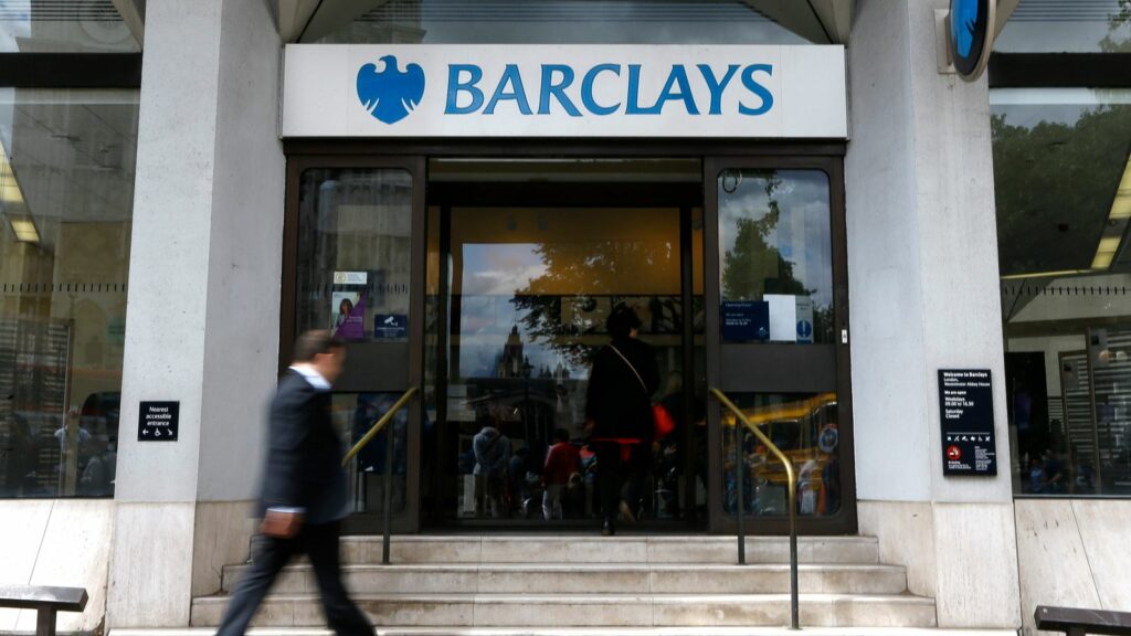 A Barclays branch in London. File Pic: AP