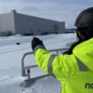 Une toute petite partie de l'immense usine de batteries Northvolt