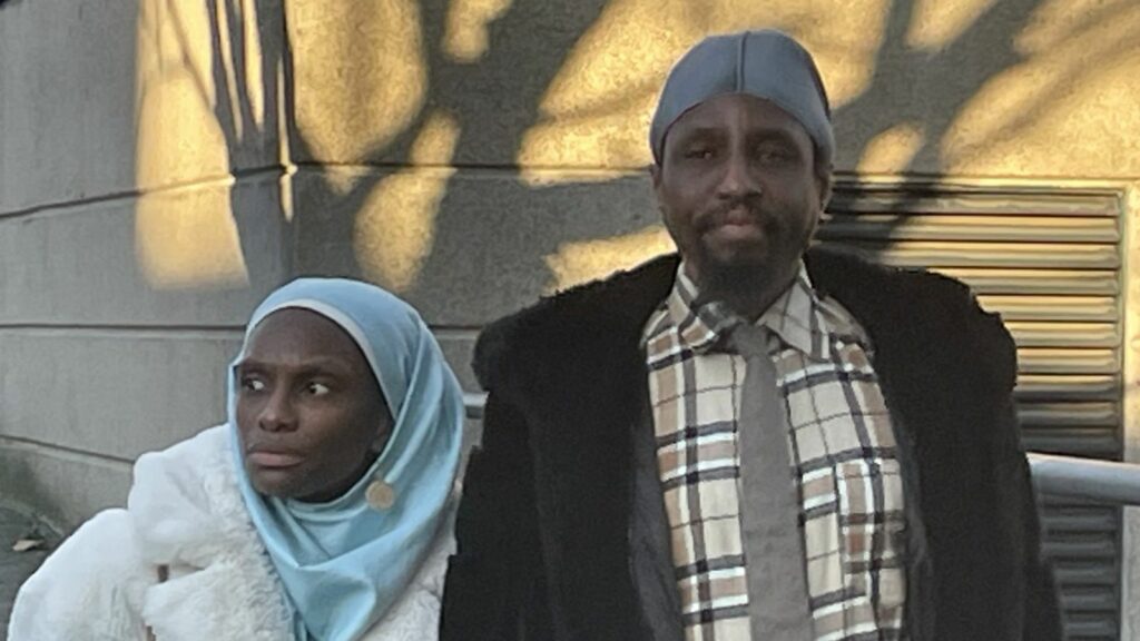 Naiyahmi and Tai Yasharahyalah outside Coventry Crown Court. Pic: PA