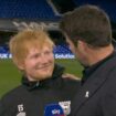 Ed Sheeran apologises to new Manchester United manager after interrupting interview