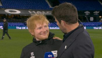 Ed Sheeran apologises to new Manchester United manager after interrupting interview