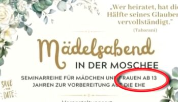 Moschee lädt Mädchen ab 13 zum Seminar zur „Vorbereitung auf die Ehe“ ein