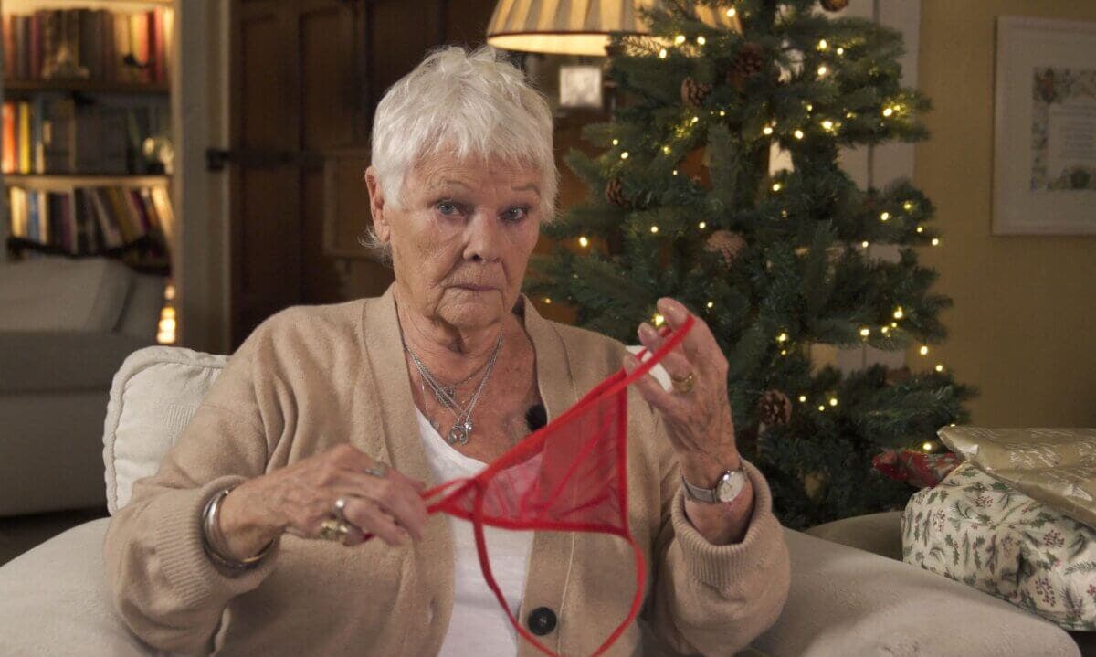 Judi Dench left horrified after being gifted a red thong for Christmas