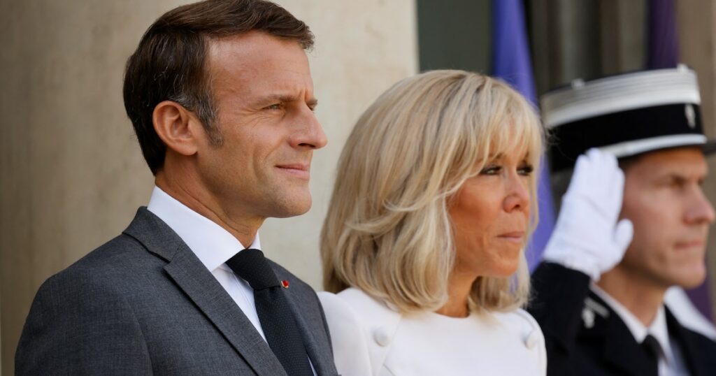 Emmanuel et Brigitte Macron, le 14 septembre 2022 à L'Elysée