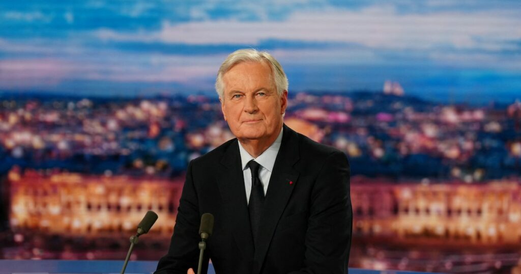 Michel Barnier était l'invité du journal de 20 heures sur TF1, mardi 26 novembre 2024.