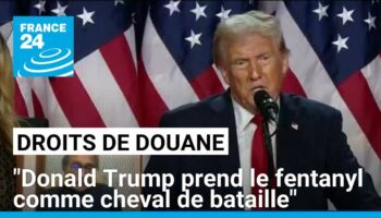 Donald Trump va augmenter les droits de douane : "Il prend le fentanyl comme cheval de bataille"