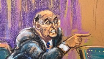 Sketch artist describes Rudy Giuliani’s courtroom meltdown: ‘He’s losing it’