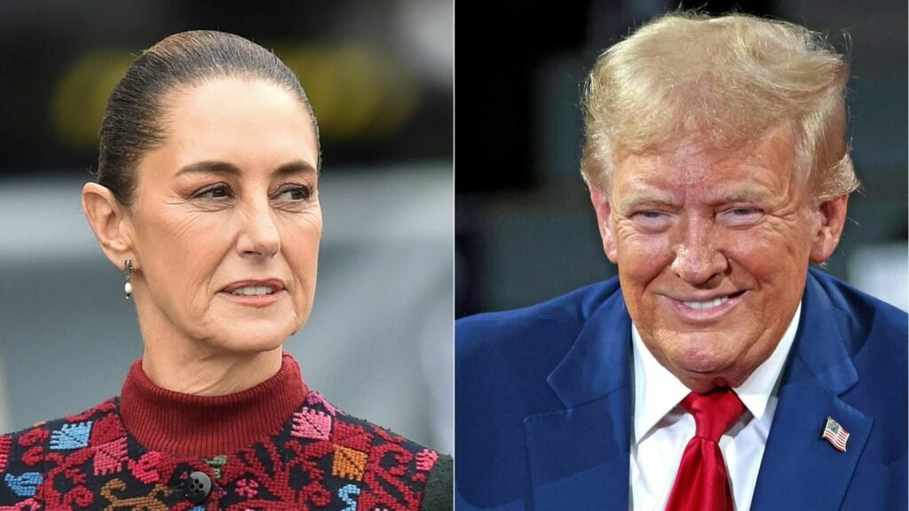 Der designierte US-Präsident Donald Trump und Mexikos Präsidentin Claudia Sheinbaum