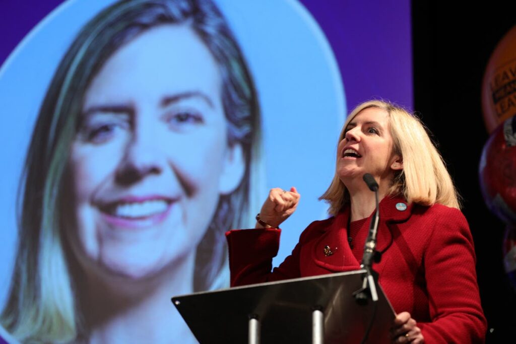 Ex-Tory minister Andrea Jenkyns defects to join Nigel Farage’s Reform UK