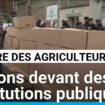 France : des centaines d'agriculteurs manifestent devant des institutions publiques