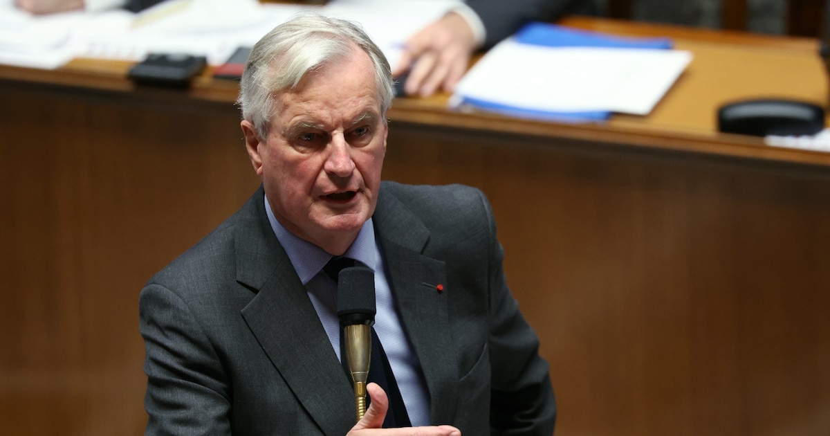 Le Premier ministre Michel Barnier le 19 novembre 2024 à l'Assemblée nationale à Paris