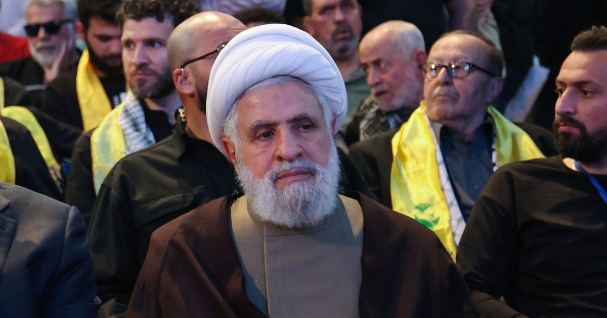 Le nouveau chef du Hezbollah libanais Naïm Qassem, le 5 avril 2024