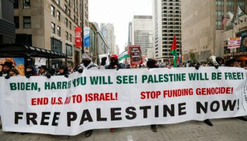 Anti-Israel protests pop up on Black Friday during International Day of Solidarity with the Palestinian People