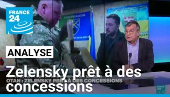 Ukraine : Zelensky prêt à des concessions si l'Otan protège les territoires qu'il contrôle