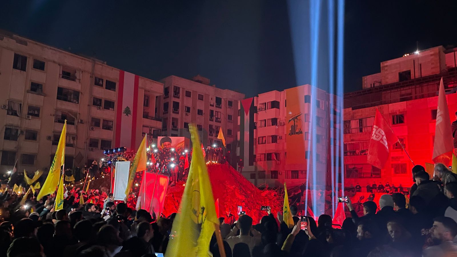 Thousands attend Hassan Nasrallah shrine