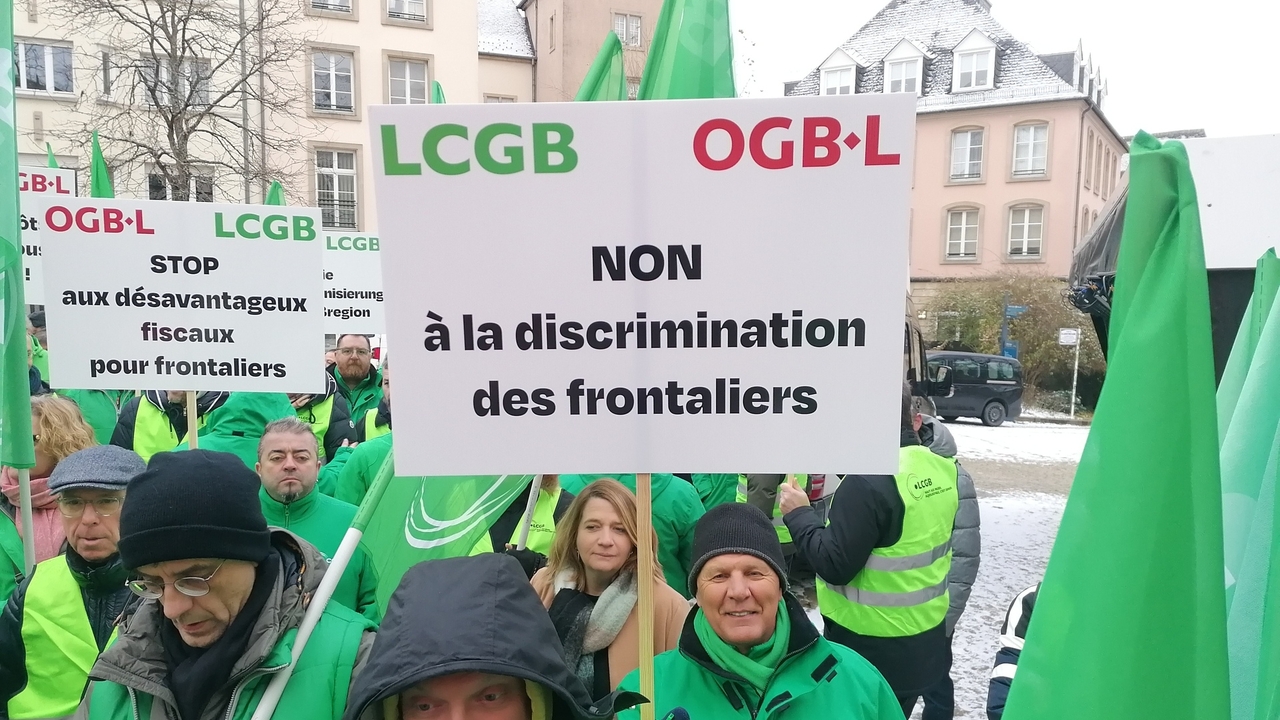 Appel de l'OGBL et du LCGB: Manif contre la "discrimination fiscale" des frontaliers