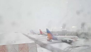 BREAKING: Newcastle Airport chaos with passengers 'stranded on flight for hours' as Storm Bert hits