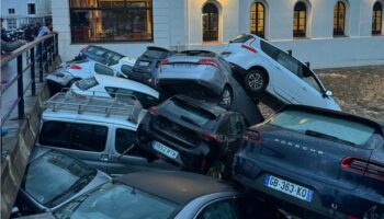 BREAKING: Spain flash floods strike AGAIN as Girona left submerged with 32 cars floating down street