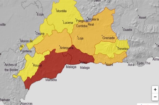 BREAKING: Spain flooding red warning activated over 'extreme risk' of bad weather on Costa Del Sol