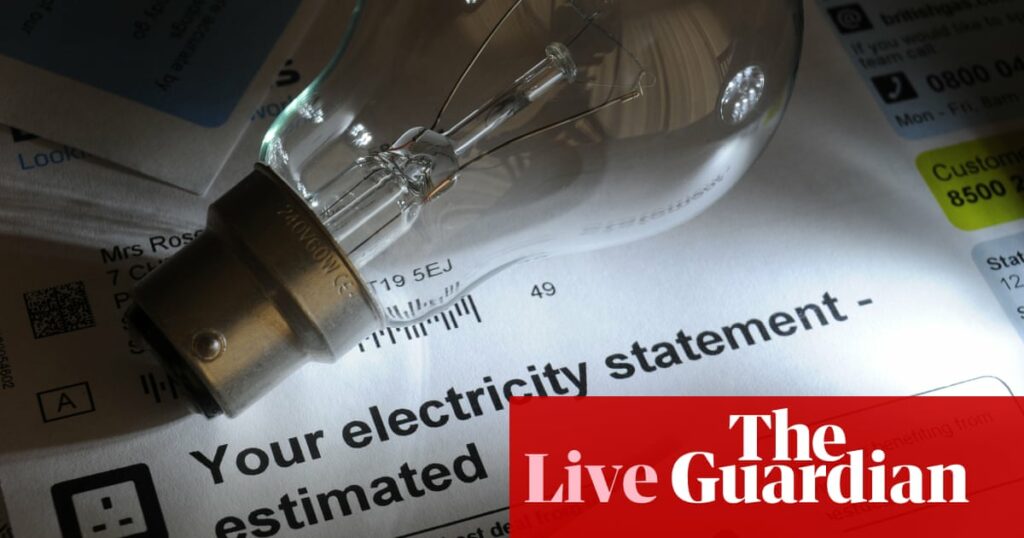 British households warned to expect ‘disappointing’ 1% rise in energy price cap in January – business live