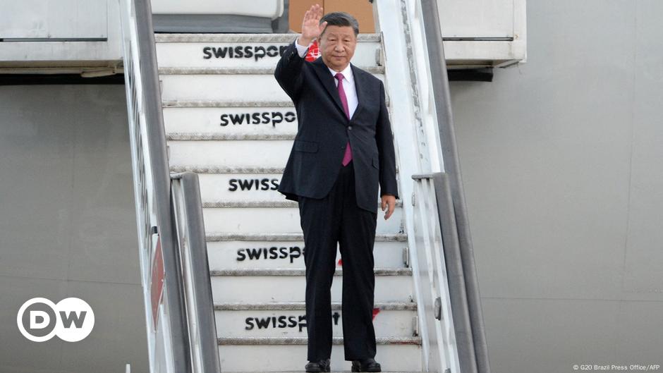 China's President Xi arrives in Brazil for G20 summit