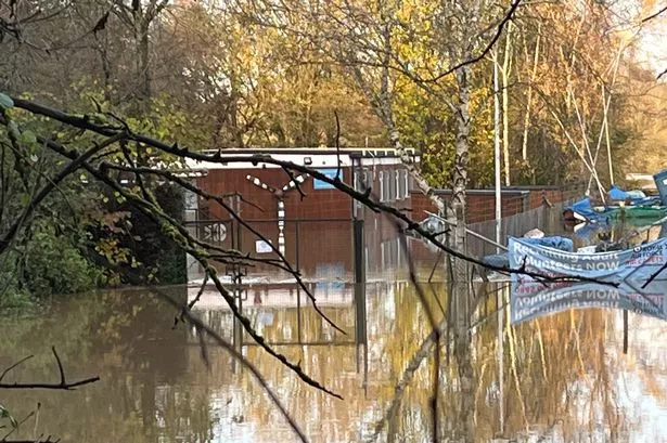 Chippenham town centre under water after Storm Bert floods wreak havoc