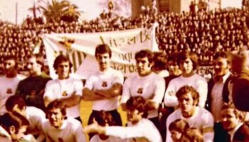 Cuando el Betis jugó de blanco hace 50 años en el campo del Sant Andreu