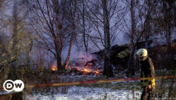 DHL cargo plane crashes near Vilnius airport in Lithuania