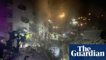 Deadly air strike on central Beirut after Israel hits Lebanon in north and south