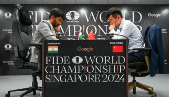 Echecs : victoire de Ding Liren contre Gukesh Dommaraju dans l’acte 1 du championnat du monde