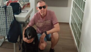 Emilio y su perro guía, separados por la DANA: "Sus ojos son mis ojos, pero temía que se intoxicara"