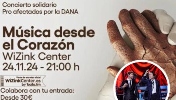 Entradas concierto solidario por la DANA en Madrid: fecha, cartel, precio y cuándo se pueden comprar las entradas