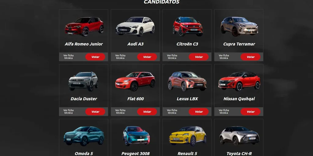 Estos son los candidatos al Premio ABC al Mejor Coche del Año 2025