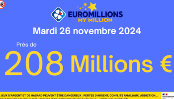 EuroMillions du mardi 26 novembre 2024 : comment remporter le jackpot de 208 millions d’euros ?