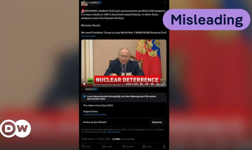 Fact check: Is Putin threatening to use nuclear weapons?