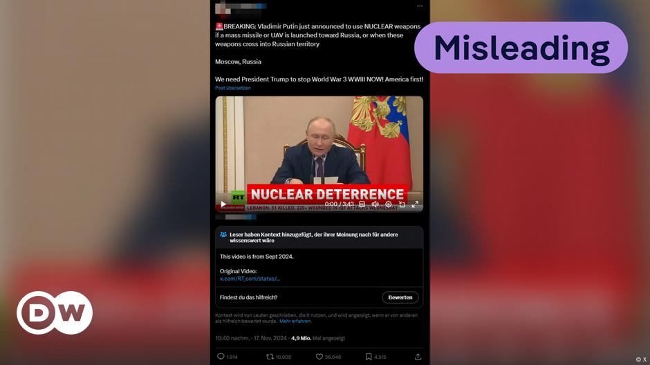 Fact check: Is Putin threatening to use nuclear weapons?