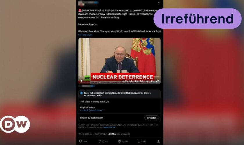 Faktencheck: Droht Putin mit Atomwaffen?