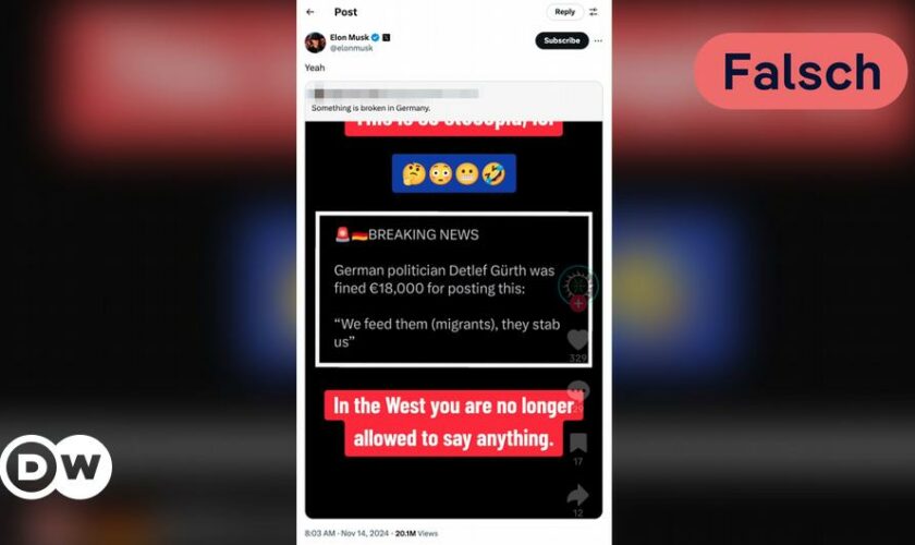 Faktencheck: Elon Musk kritisiert deutsche Justiz zu Unrecht