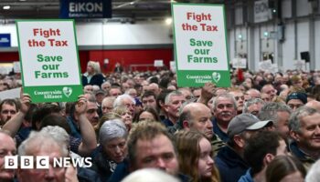 Farmers gather for protest over tax changes