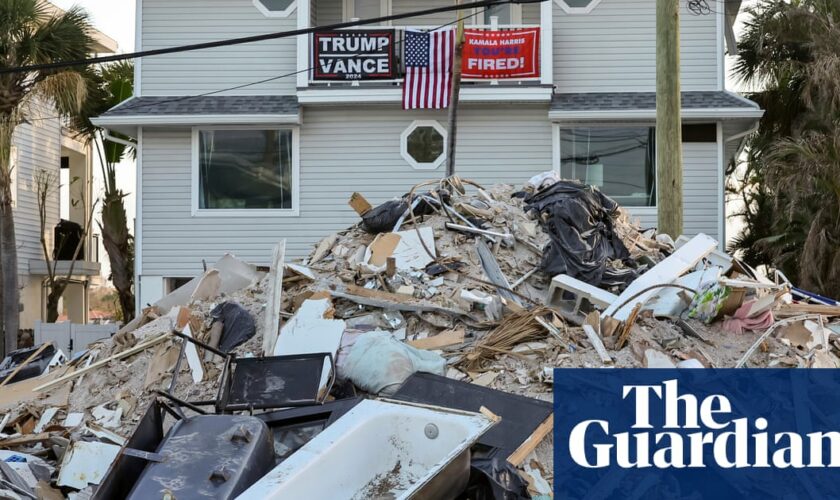 Fema worker fired for telling Milton relief team to skip homes with Trump signs