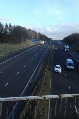 Four arrests after M62 crash during police pursuit