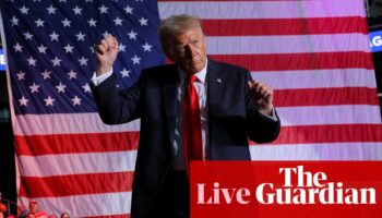 Frantic campaigning by Trump amid Iowa poll shock – US election live updates