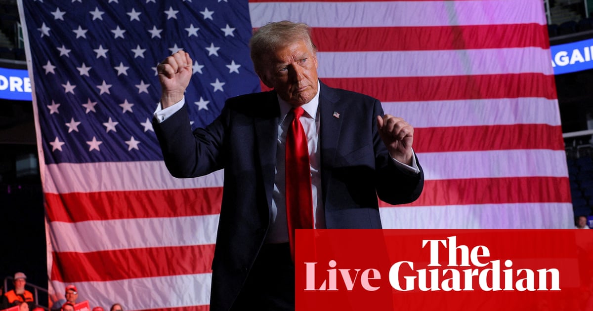 Frantic campaigning by Trump amid Iowa poll shock – US election live updates