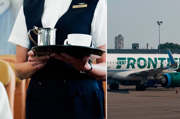 Frontier Airlines passenger left with 'unsightly' disfigured penis after spilling scalding hot tea