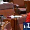 Hanson alleging Fatima Payman in breach of section 44 ends with Thorpe giving Senate the finger