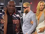 Jake Paul's girlfriend Jutta Leerdam stuns in high-slit dress and Mike Tyson receives ovation as fighters arrive at AT&T stadium ahead of bout