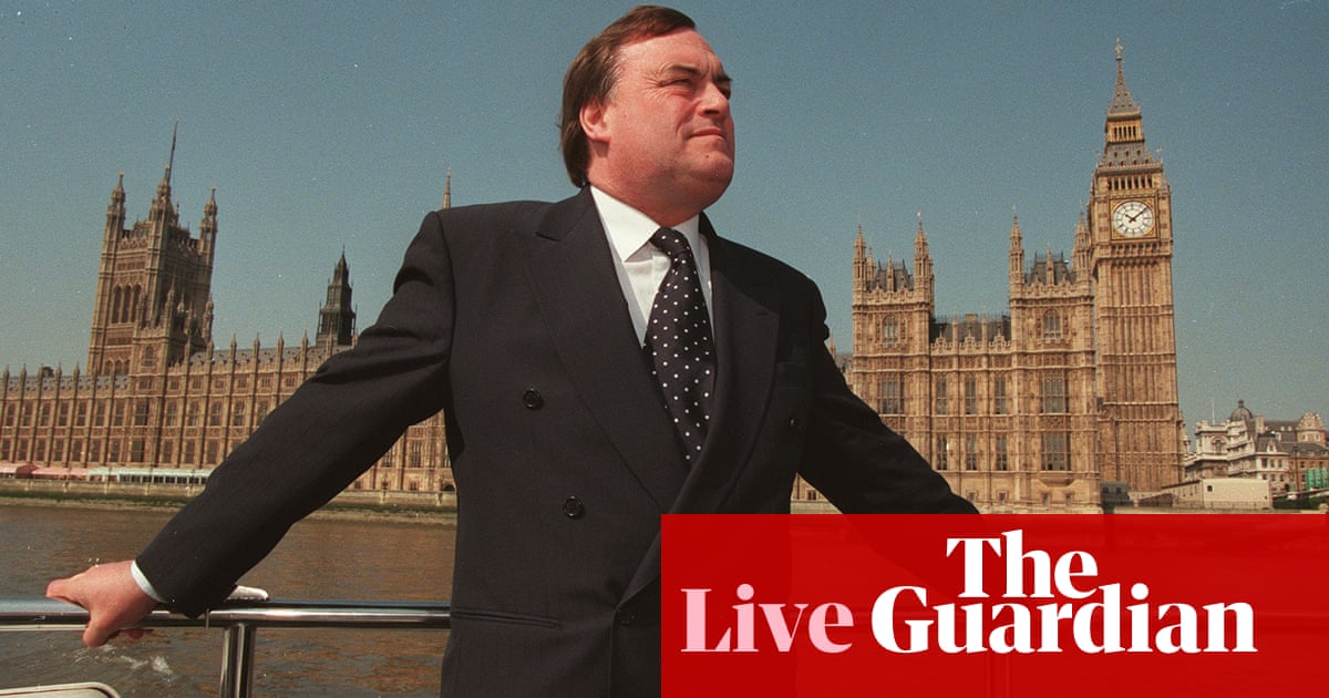 John Prescott, Labour deputy prime minister under Tony Blair, dies aged 86 – UK politics live